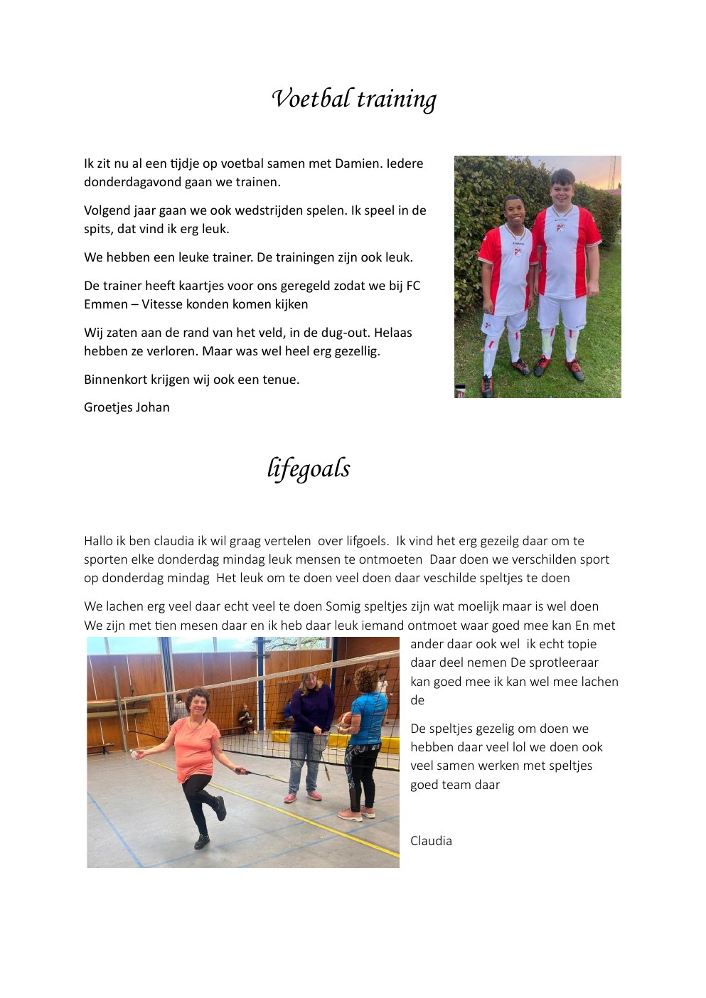Nieuwsbrief 2025, pagina 8: Voetbal en Lifegoals